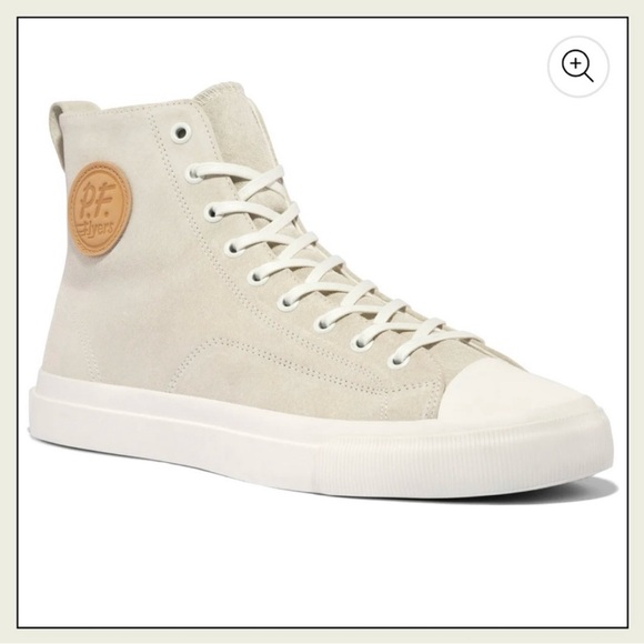 P.F. Flyers Other - PF Flyers Sea Salt Premium Suede All American Hi Top Men’s size 12